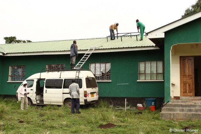 Installing the solar panels